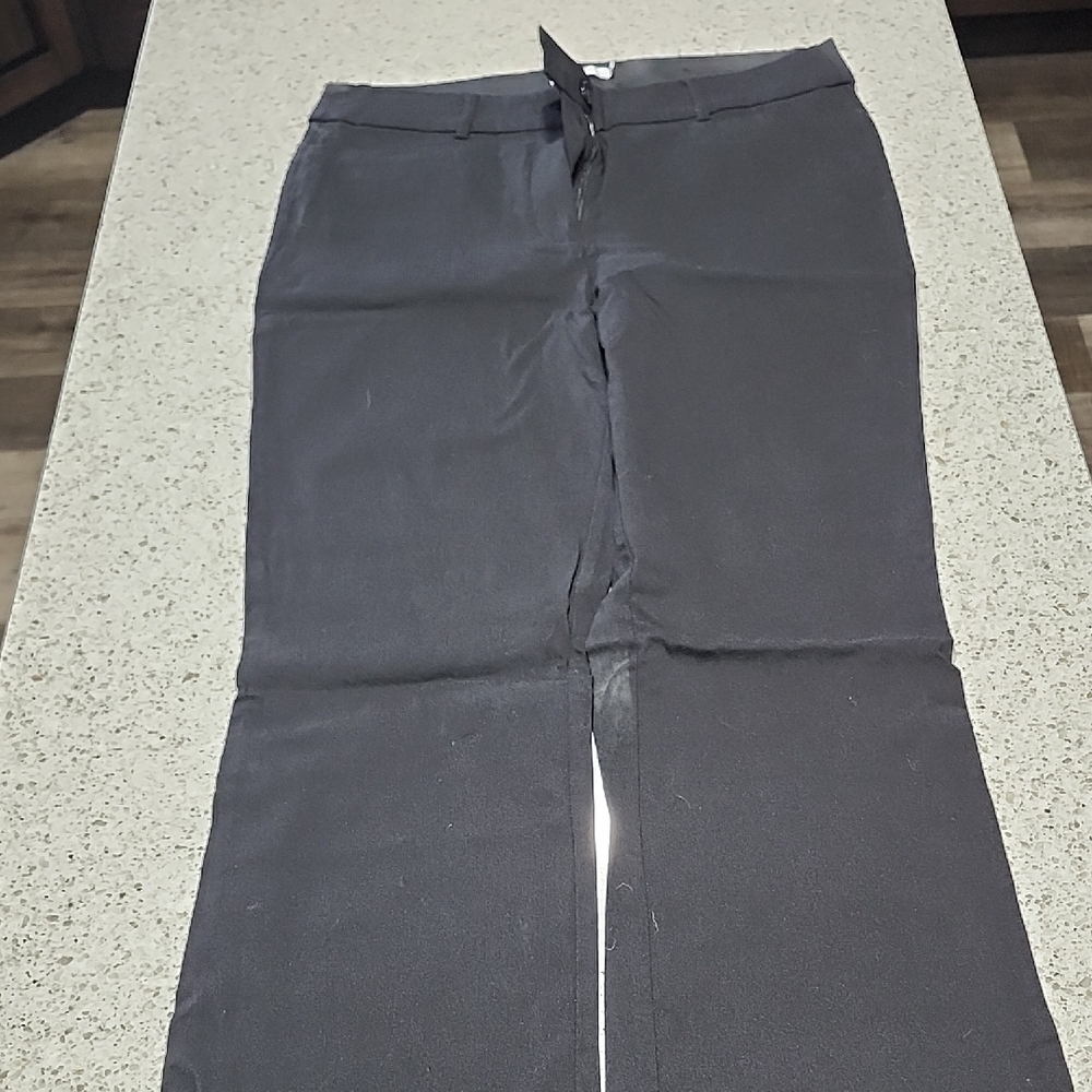 Ricki's Black Dress Pants Straight-Leg Flat Front